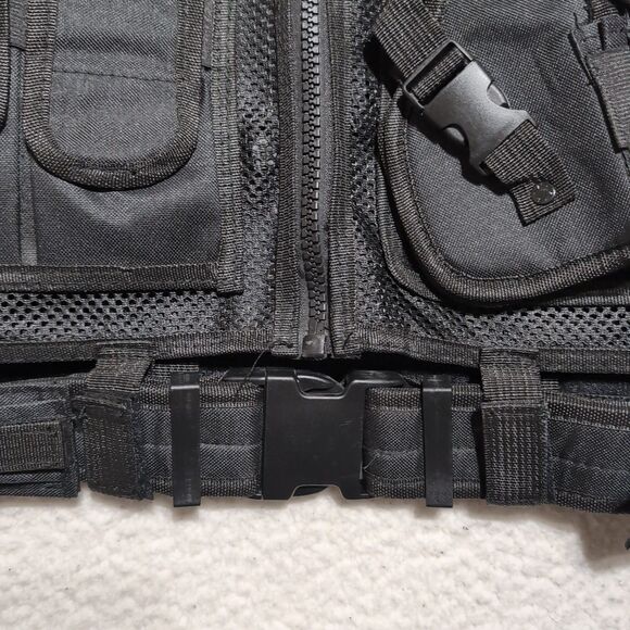 Tactical Mesh LARGE Molle Vest Carrier Adjustable 40” Belt Security Paintball - Picture 7 of 7